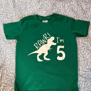 Green Dinosaur Kids T-Shirt